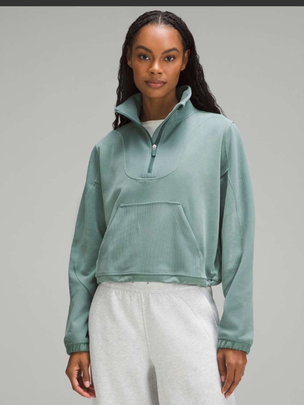 Lululemon Brushed Softstreme Ribbed Half Zip
Medium Forest